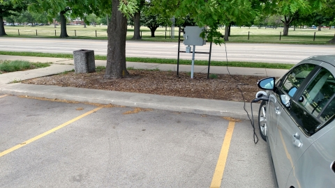 E14 EV Charging Station from south perspective