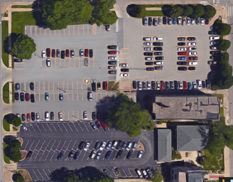 Aerial image of the C9 Parking lot