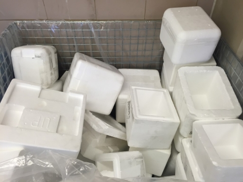 Polystyrene boxes for Styrecycle