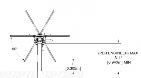 schematic of tracking solar panel