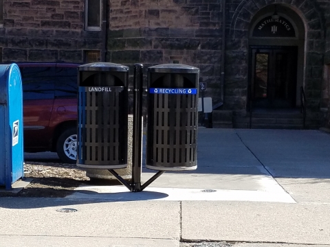 New Outdoor Bins West of the Altgeld Hall