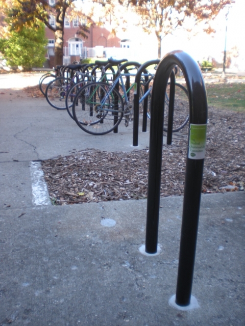 bike parking at Freer Hall