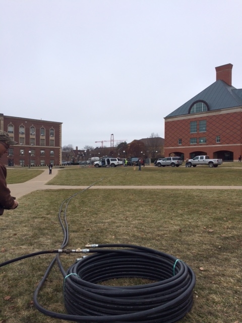 Geothermal Monitoring Well site at the Bardeen Quad