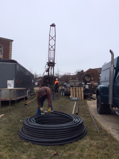 Geothermal Monitoring Well site at the Bardeen Quad