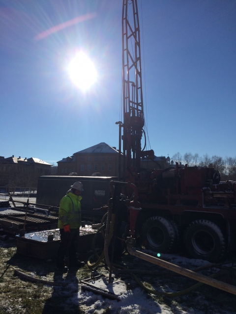 Geothermal Monitoring Well site at the Bardeen Quad